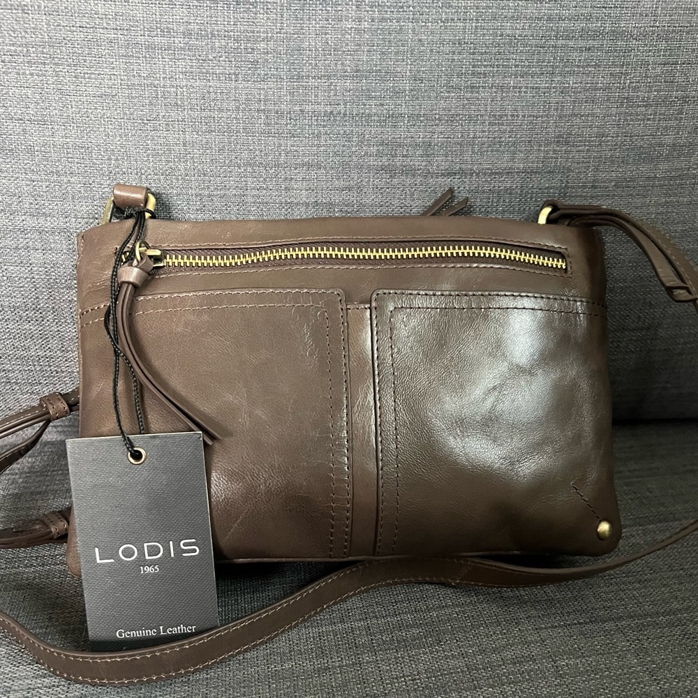 NWT LODIS KENDAL CROSSBODY BAG PURSE LEATHER - Picture 11 of 13